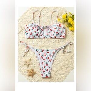 Cherry print bikini